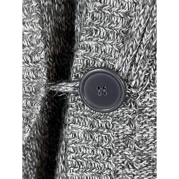 Kim Rogers Knit Duster Sweater L Green Boho Western Classic Preppy Retro Office - Picture 6 of 13